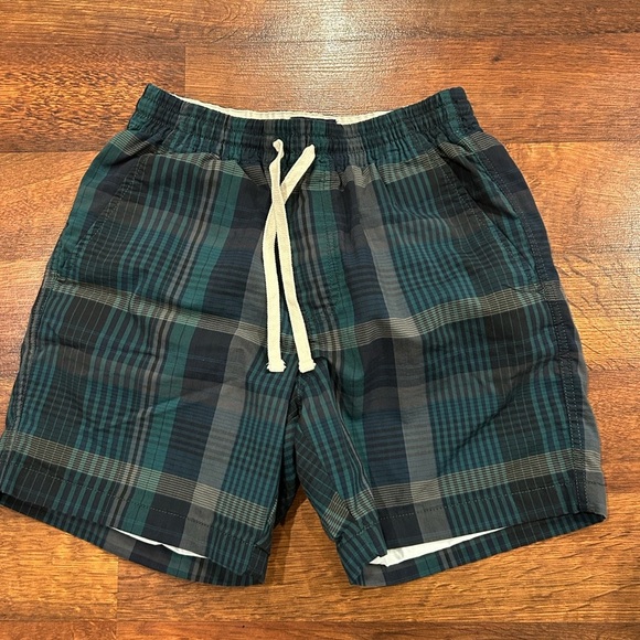 J. CREW 6" Dock Short in Stretch Yarn-dyed Plaid Mens XS Green 6” Inseam - Picture 1 of 4